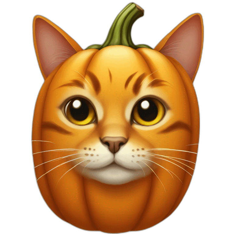 Pumpkin cat emoji