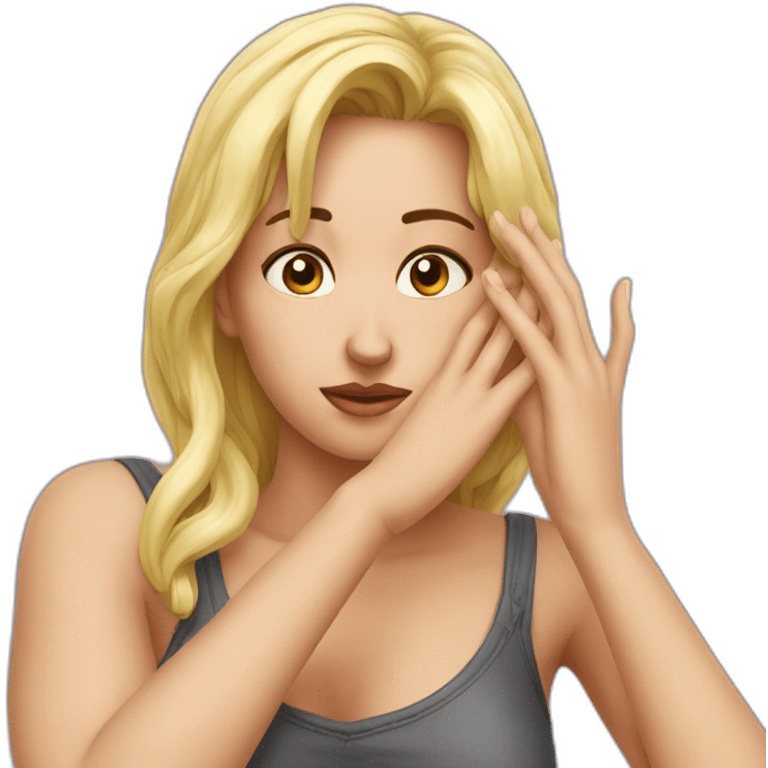 facepalm-girl-sexy emoji