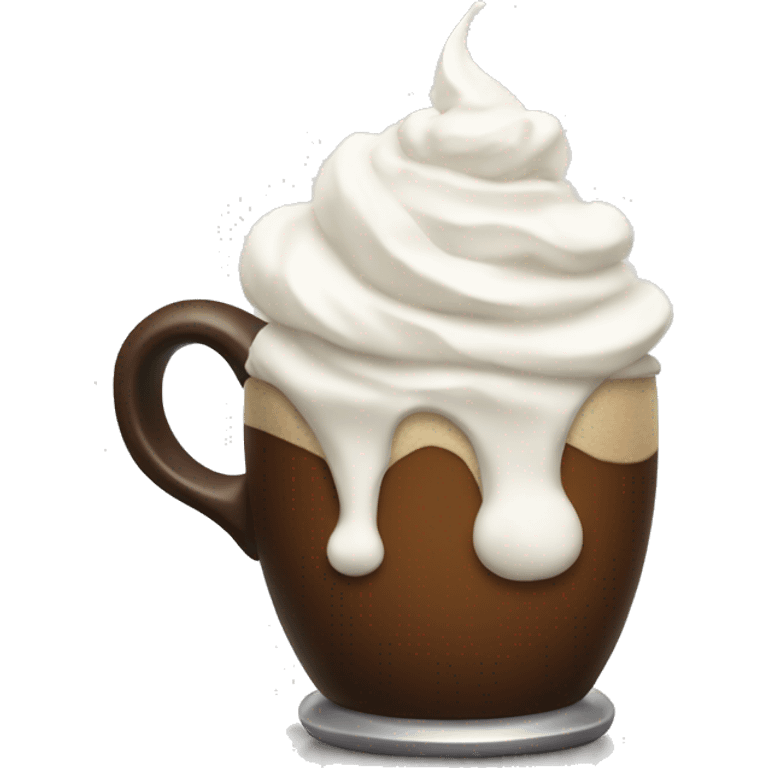 Coffee with whipped cream  emoji