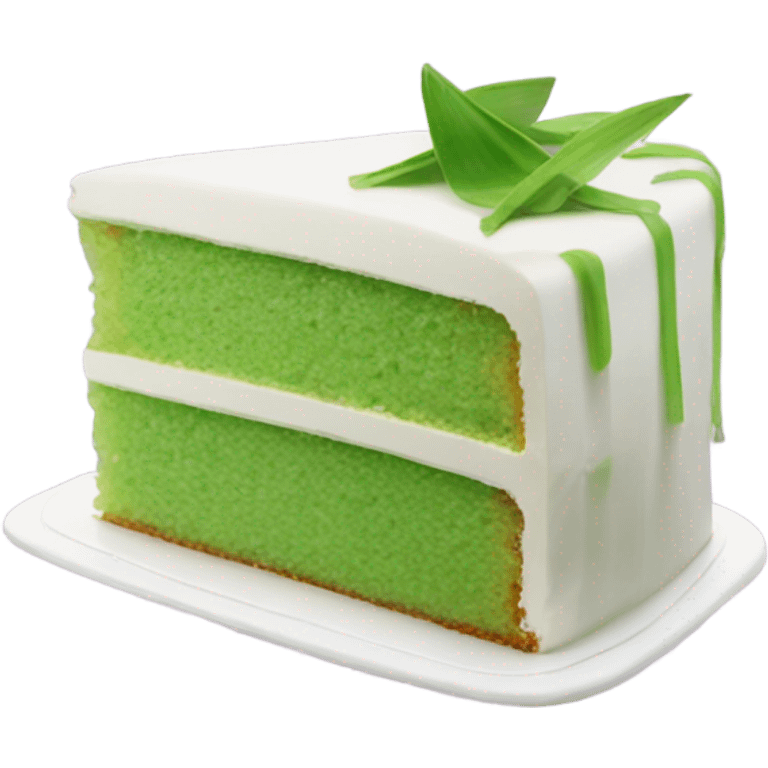 Pandan cake emoji