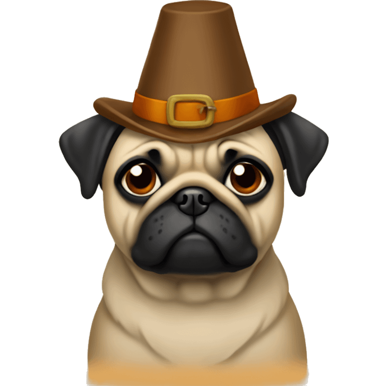 Thanksgiving pug emoji