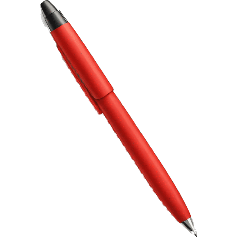  a red oval drawn pen emoji