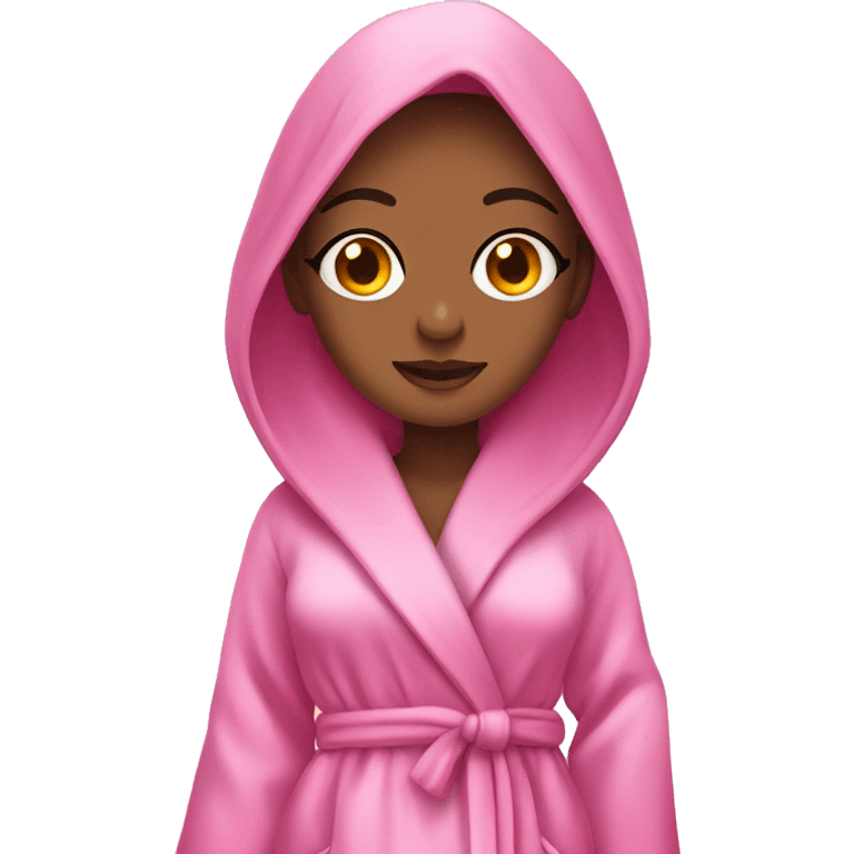 Pink glamorous dressing gown  emoji