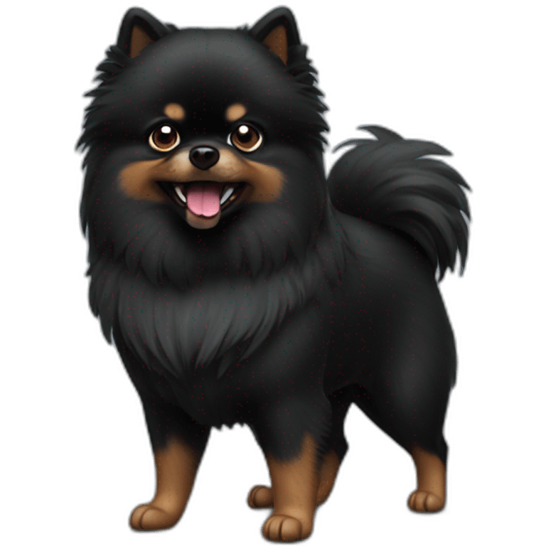 angry-black-pomeranian emoji