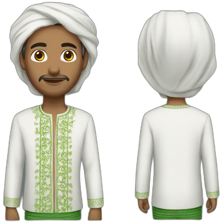 Man with algeria clothes  emoji