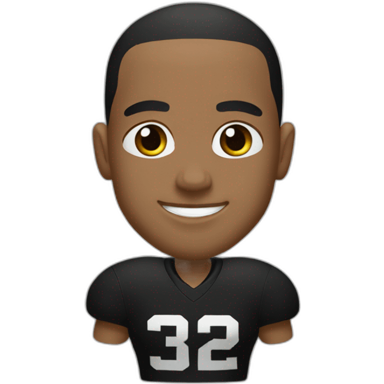 Aaron smith with black jersey  emoji