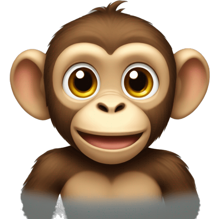 Cute monkey emoji