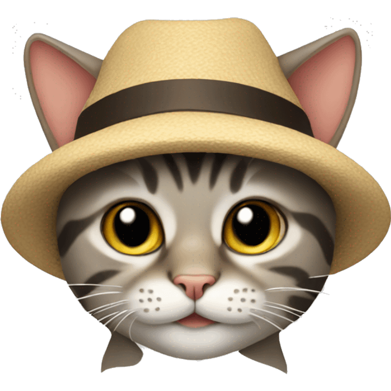 Cat with a hat emoji