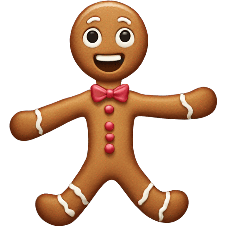 Gingerbread man emoji