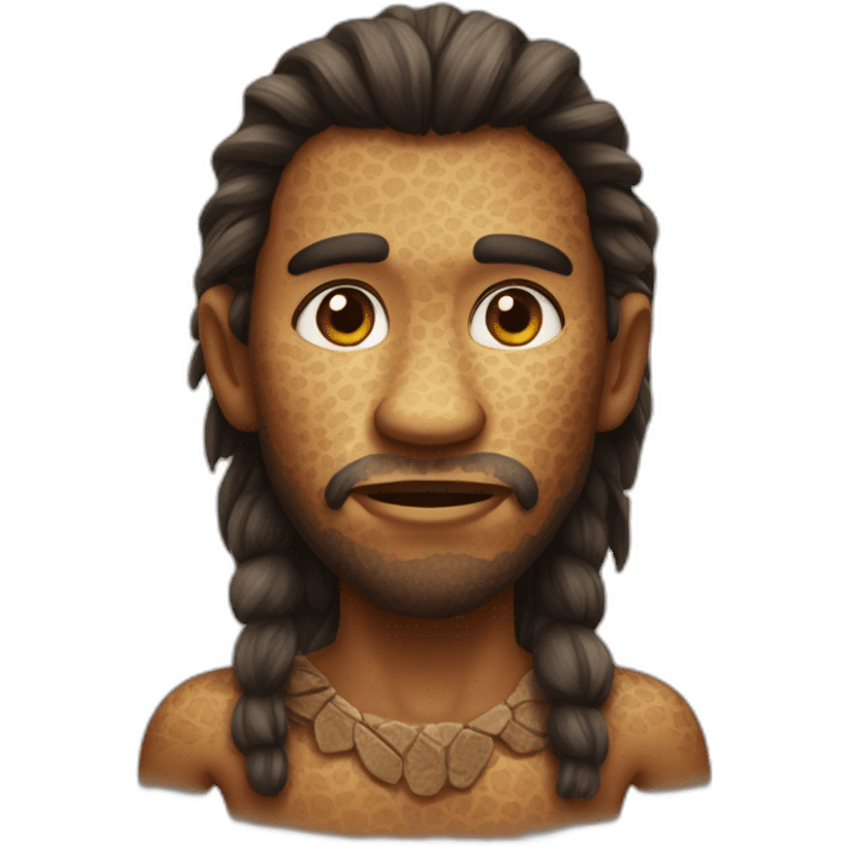 Prehistoric man wearing animal skin emoji