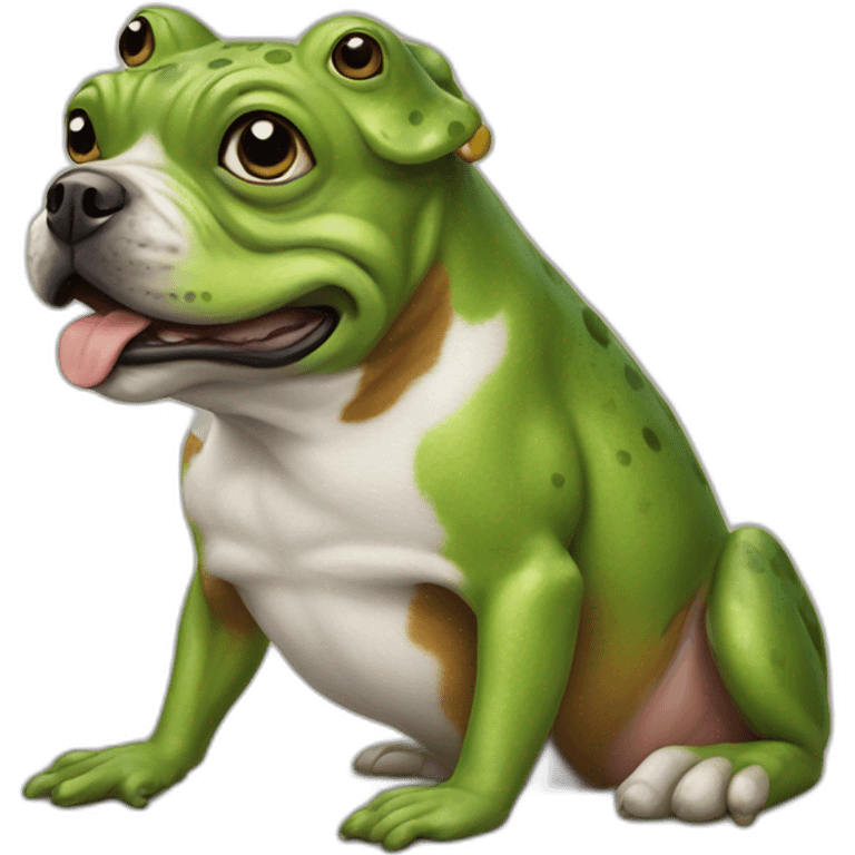 frog on a dog emoji