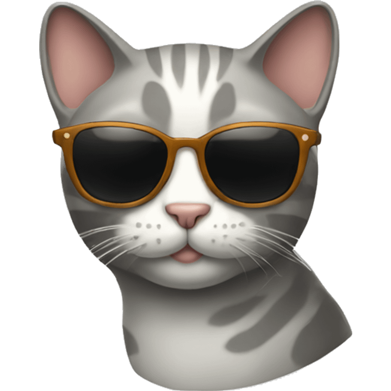 Cat with sunglasses emoji