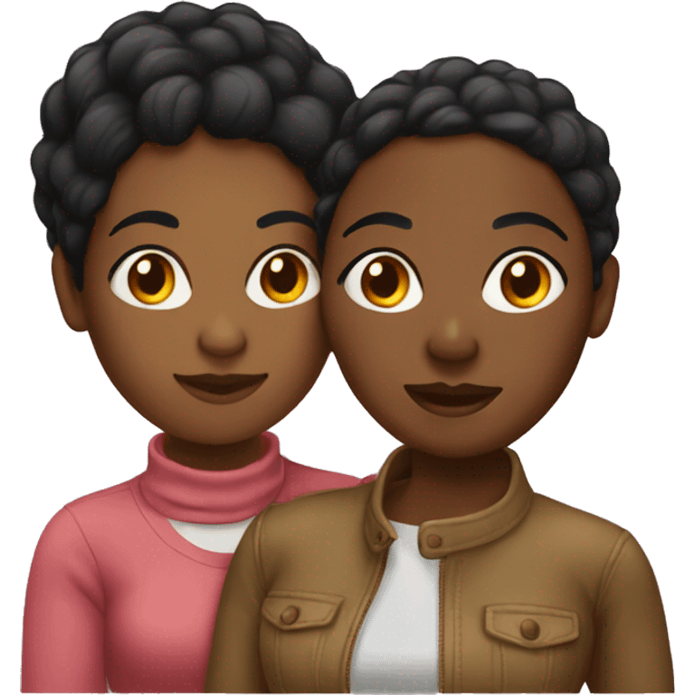 Black lesbian couple  emoji