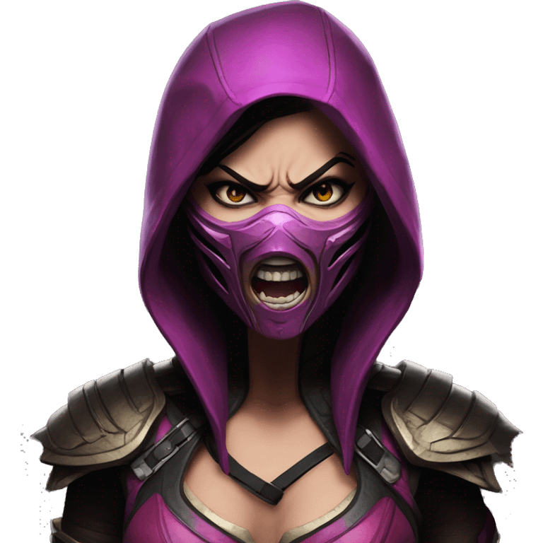 Scared Mileena Mortal Kombat X emoji