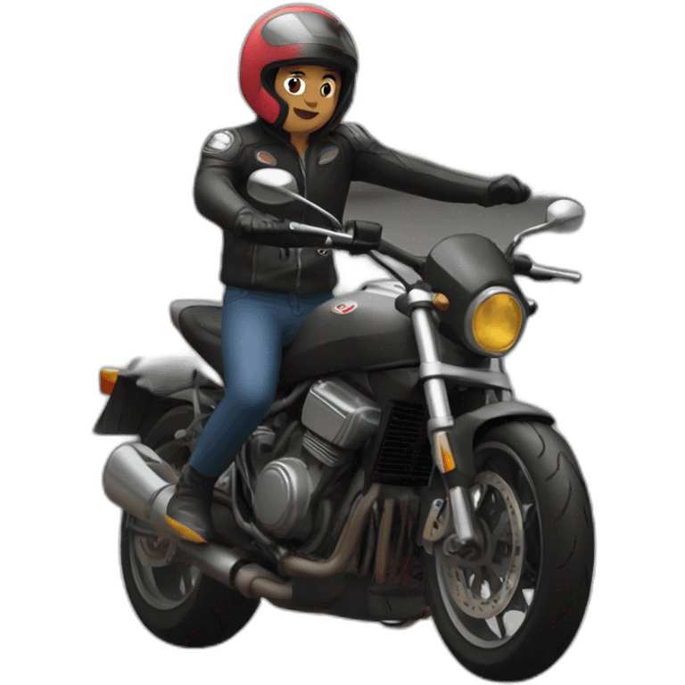 Maki Sall sur la moto emoji