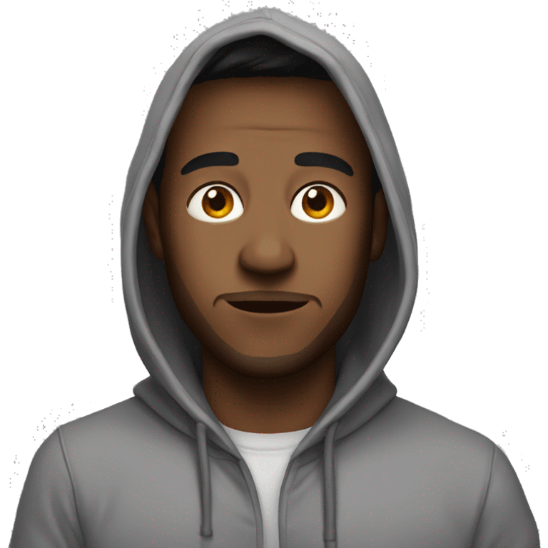 A guy in hoodie  emoji