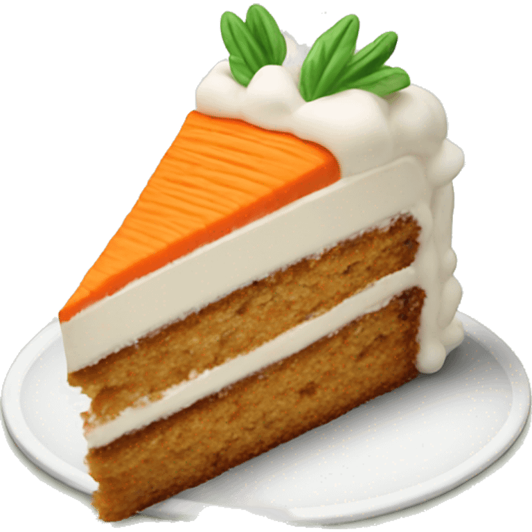 Carrot cake slice  emoji