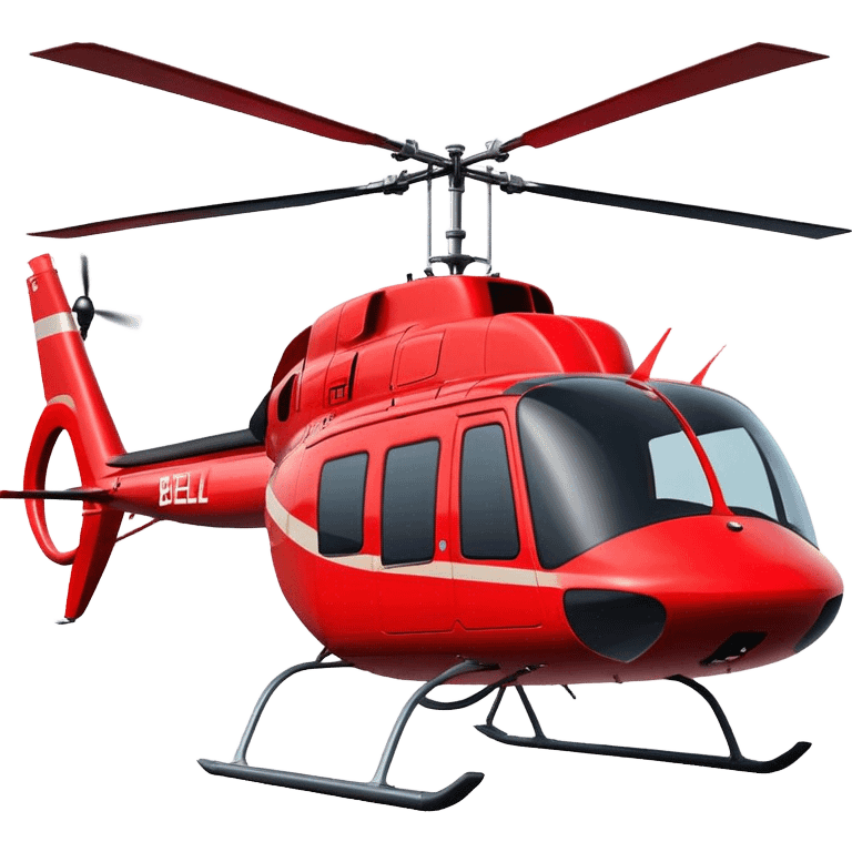 Bell 206 - Bell Helicopter (Model Year: 2021) (Iconic colour: Red) emoji