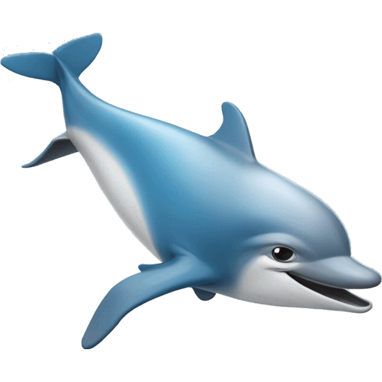 Skydiving dolphin emoji