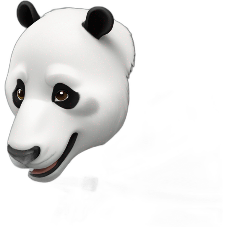 Panda sur un cheval emoji