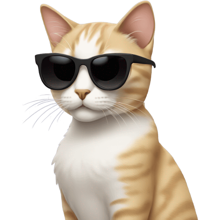 Cat with sunglasses emoji