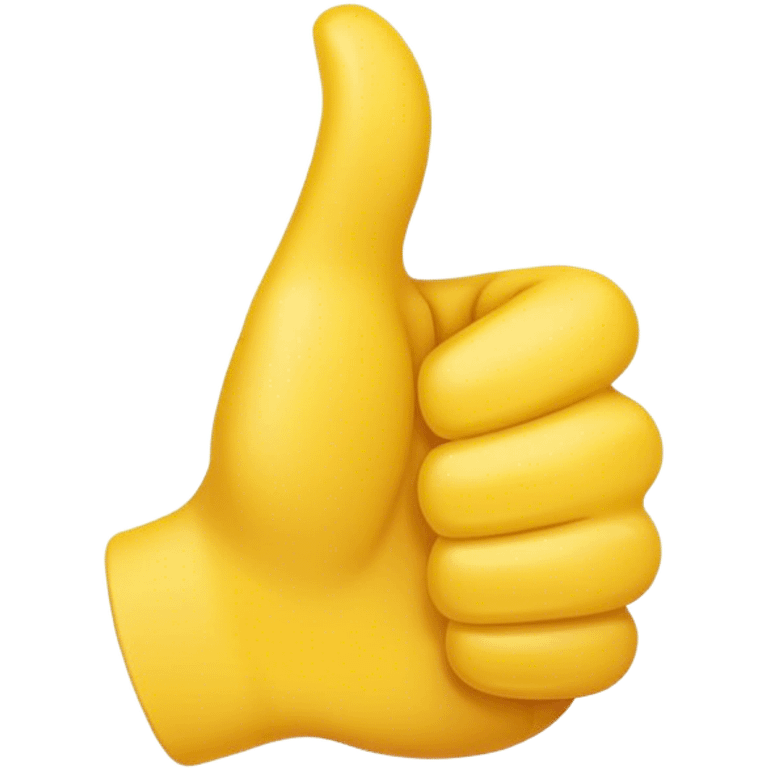 Thumbs up emoji with short thumb  emoji