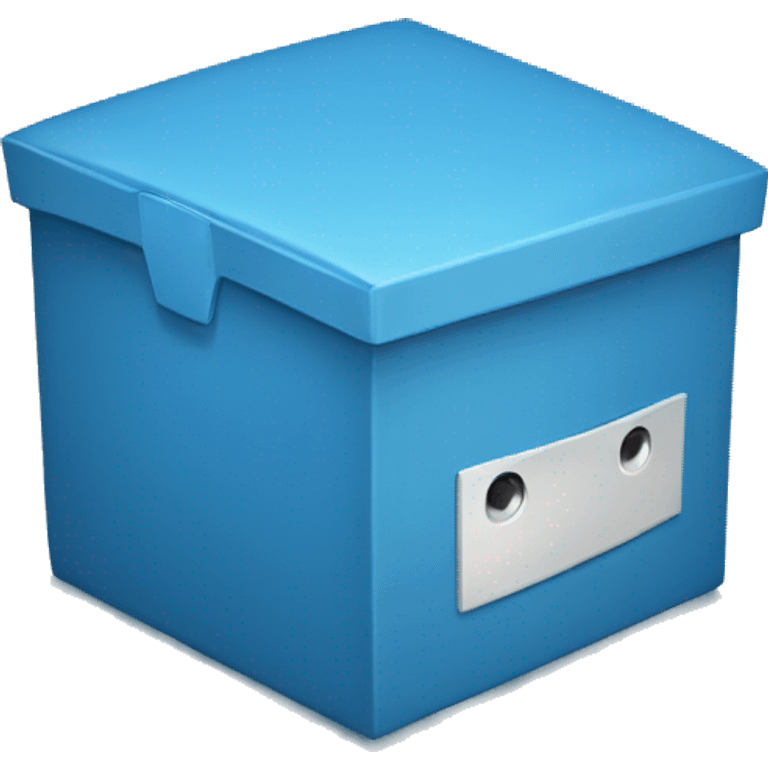 blue box emoji