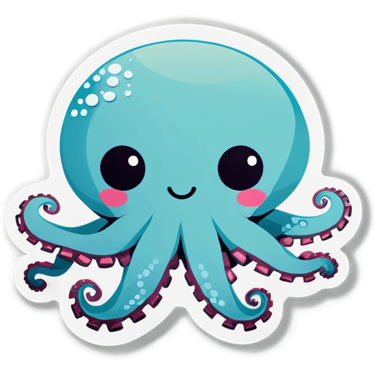 Cute octopus plushie emoji