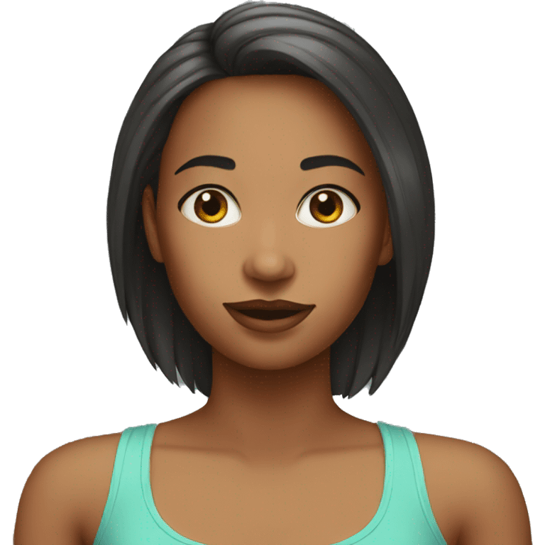 Girl with tank top  emoji