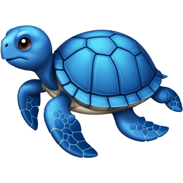 Blue turtle emoji