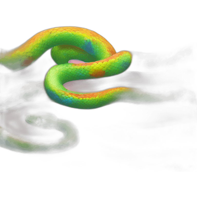 rainbow snake emoji