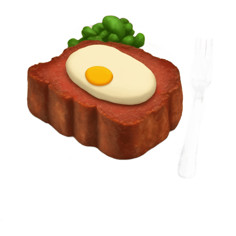 Meatloaf dinner emoji