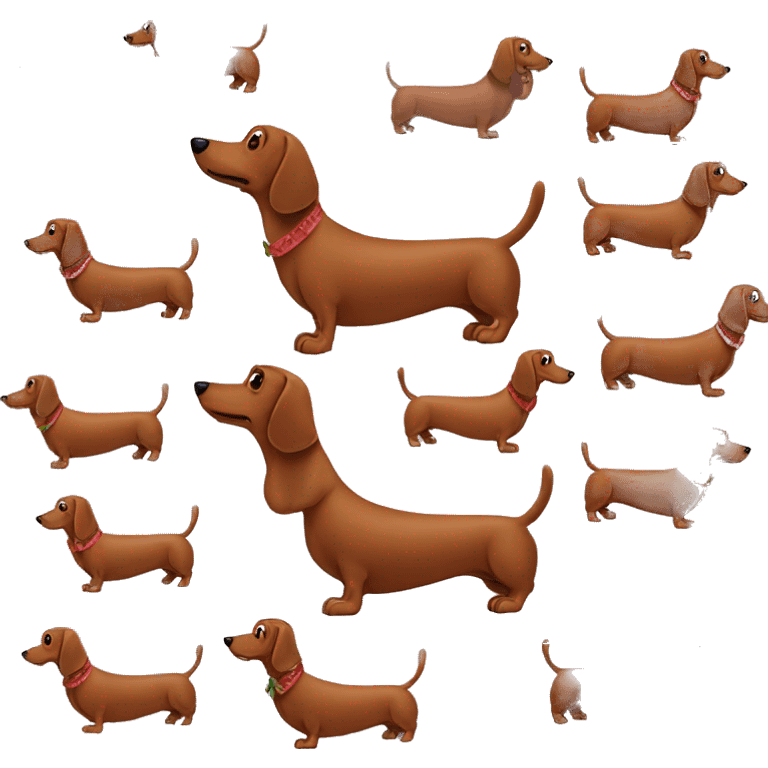 Brown Wiener dog emoji