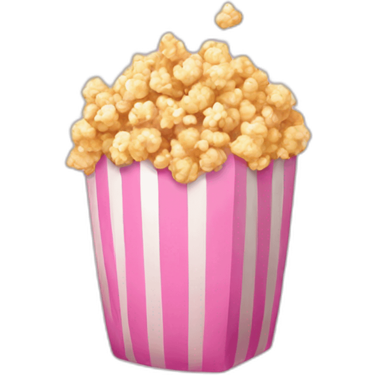 pink popcorn bag emoji