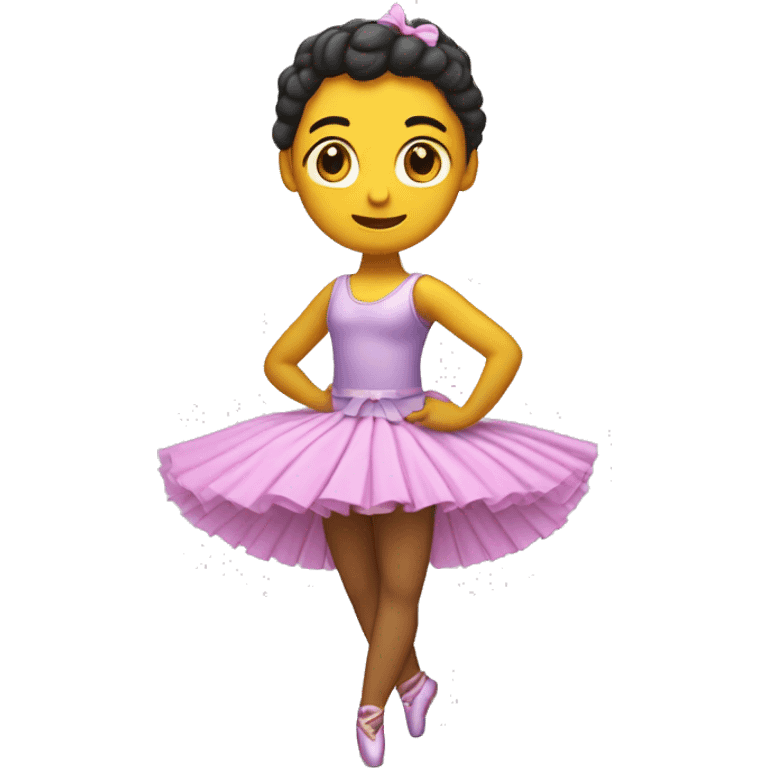 Hipopótamo bailarina con falda y moño emoji