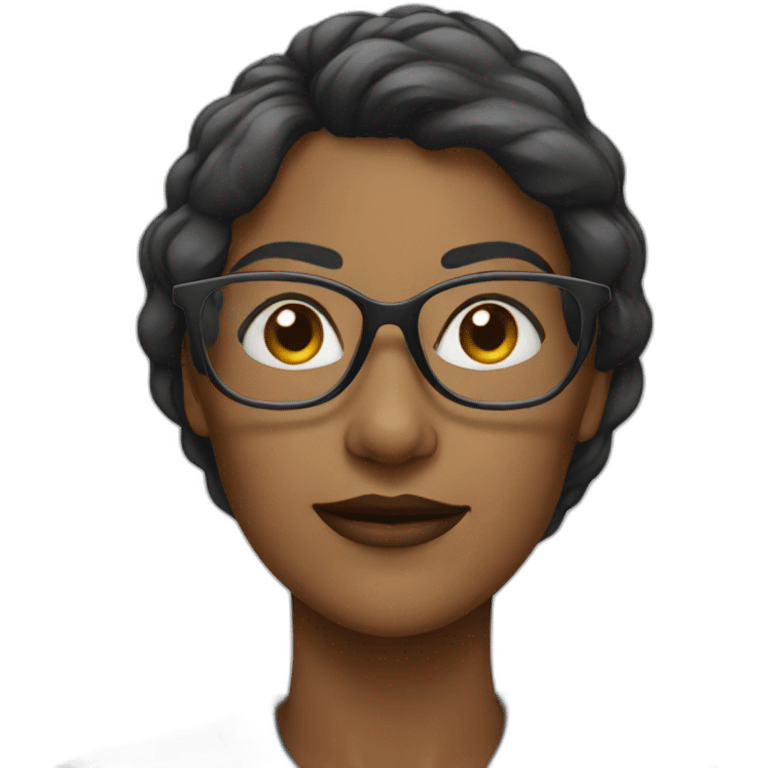 woman with eyeglasses emoji