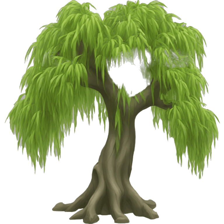 Weeping willow tree emoji