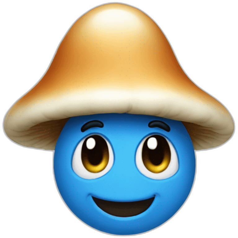 mushroom smurf emoji