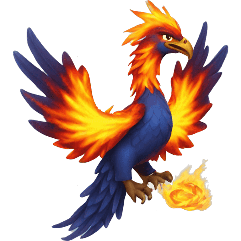 burning phoenix emoji