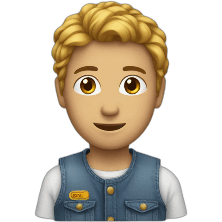 Un jean sur une tête emoji