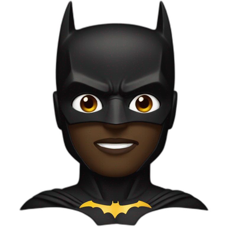 black batman emoji