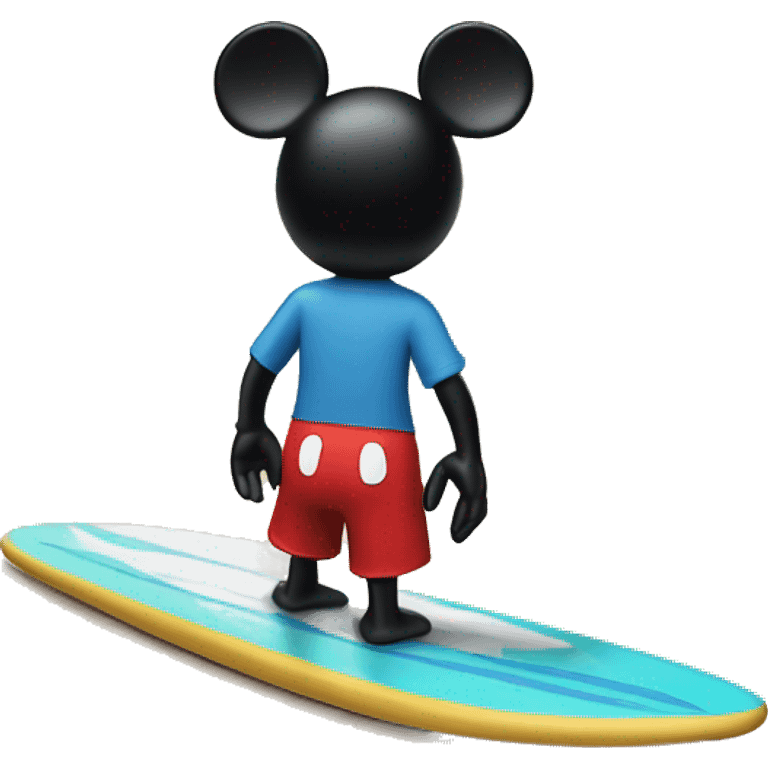 Mickey Mouse on a surfboard emoji