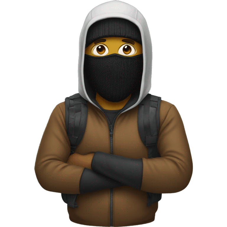  guy with ski mask  emoji