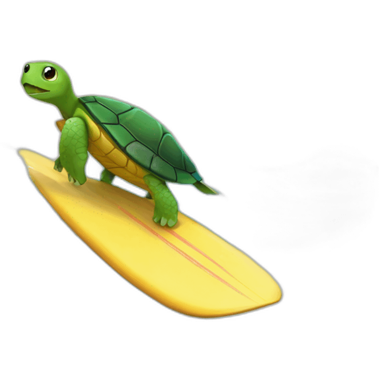 surfing-turtle emoji