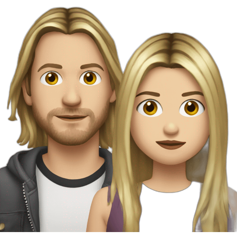 Riley hawk and Frances cobain emoji