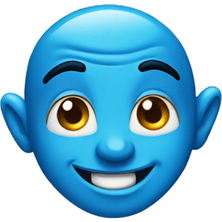 blue genie happy emoji