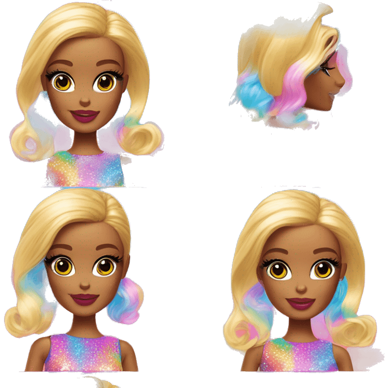 Lisa frank barbie emoji