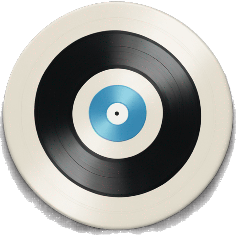 whie vinyl record emoji