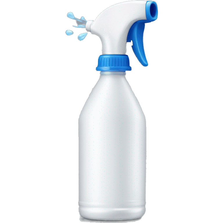 spray bottle spraying emoji