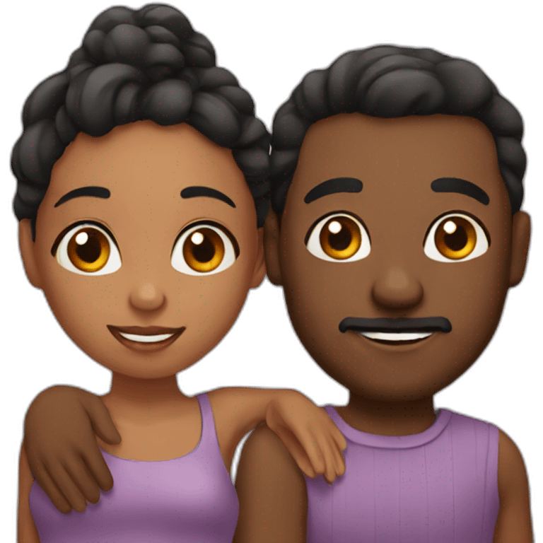 black couple emoji